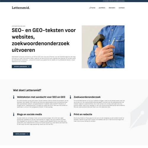 Maatwerk WordPress website Brugge